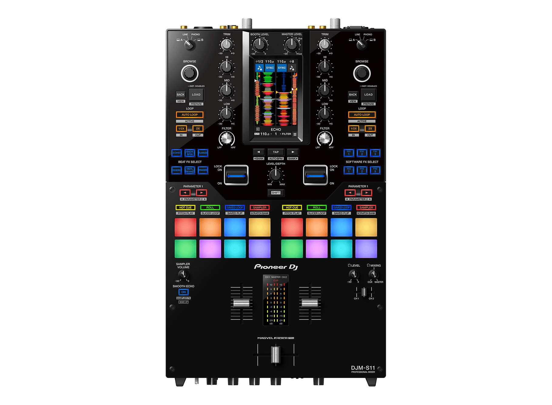 DJM-S11 Professional scratch style 2-channel DJ mixer